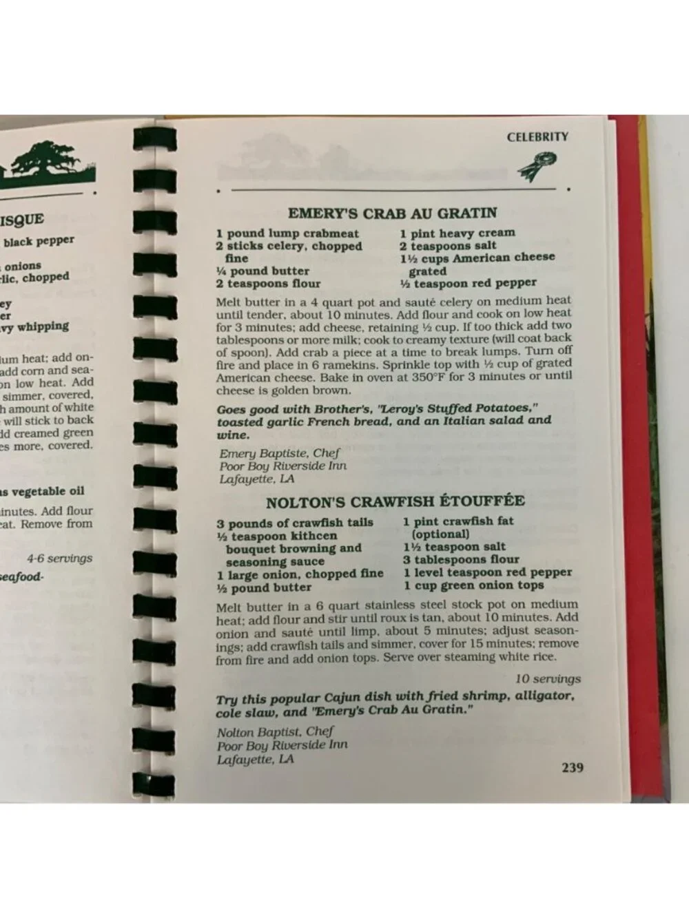 Cajun Men Cook Spiral-Bound Cookbook 1995 Recipes Stories Louisiana